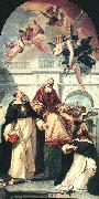 RICCI, Sebastiano St Pius, St Thomas of Aquino and St Peter Martyr oil painting